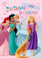 Birthday princess verjaardagskaart Disney prinses